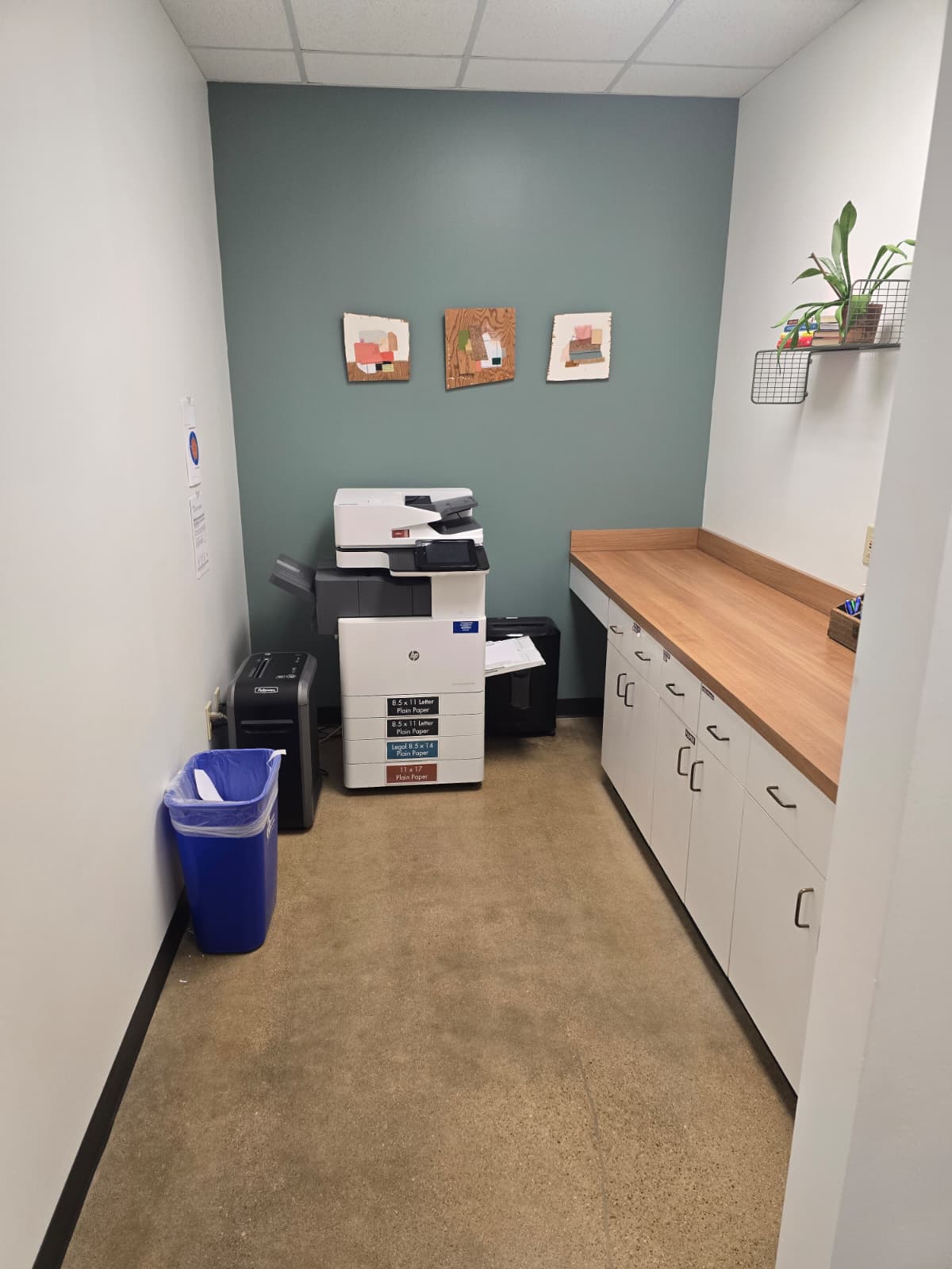 Copy Area and Mail Room